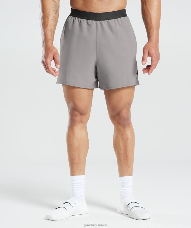 Gymshark 315 short tissé gris marbré Hommes 6HF28544
