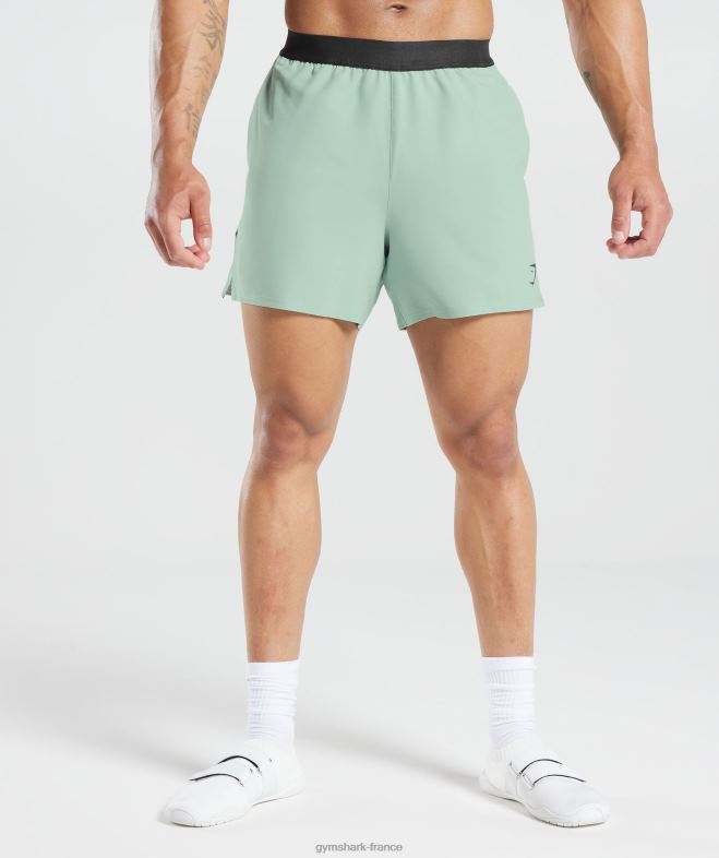 Gymshark 315 short tissé sarcelle de givre Hommes 6HF28545