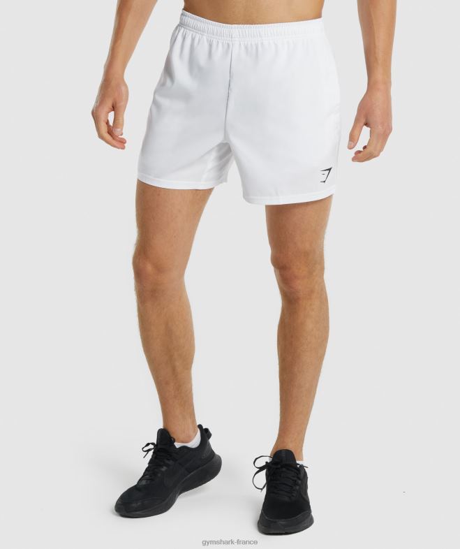Gymshark arrivée 5 shorts blanc Hommes 6HF28553