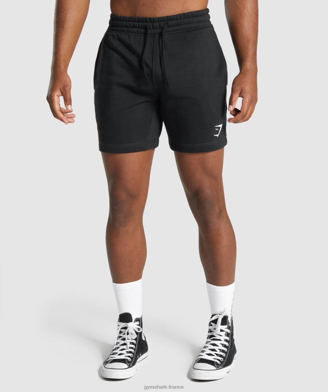 Gymshark short à écusson noir Hommes 6HF28514