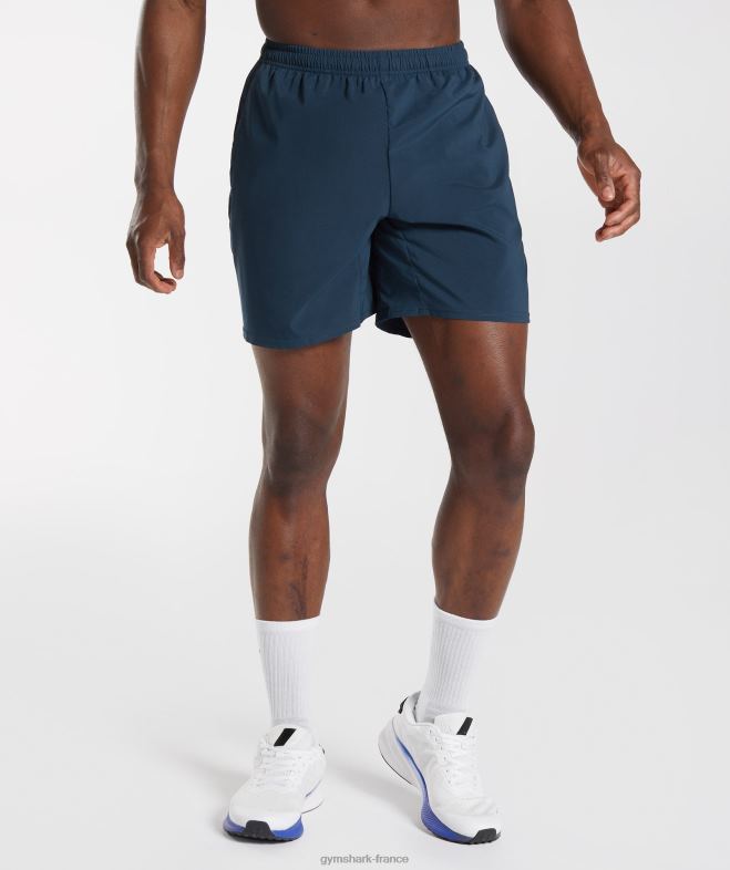Gymshark short d'arrivée marine Hommes 6HF28533