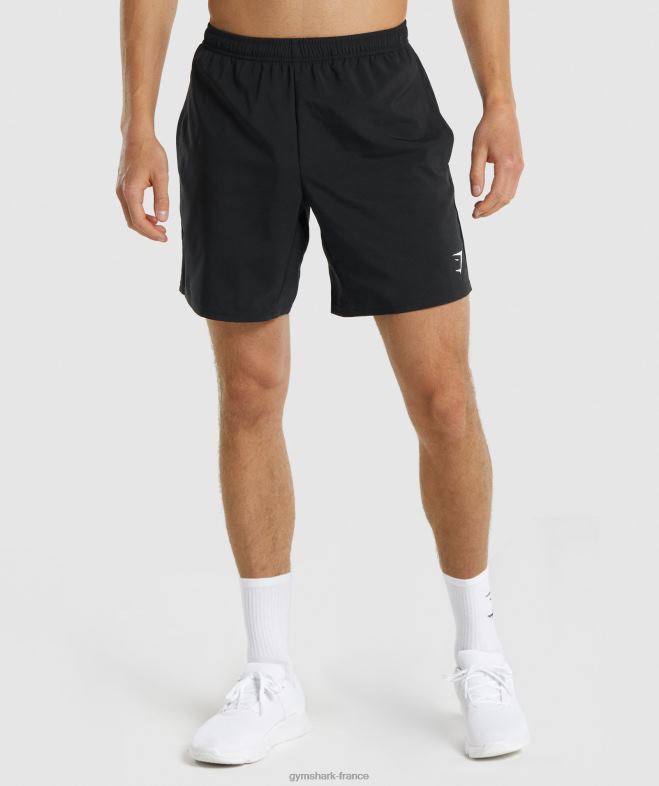 Gymshark short d'arrivée noir Hommes 6HF28510