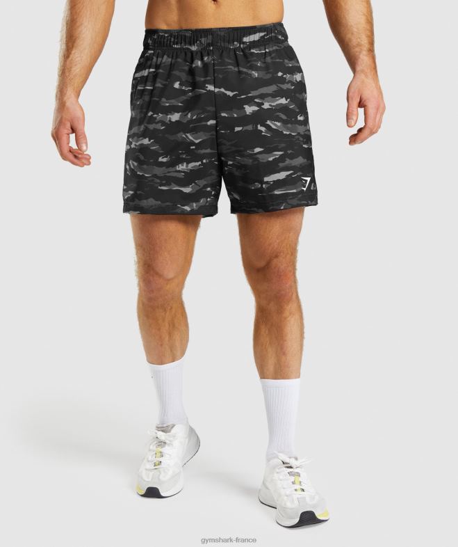 Gymshark short de sport gris onyx Hommes 6HF28528