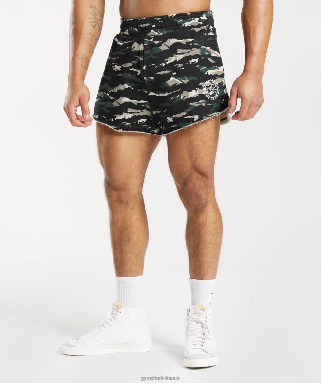 Gymshark short héritage vert obsidienne Hommes 6HF28557