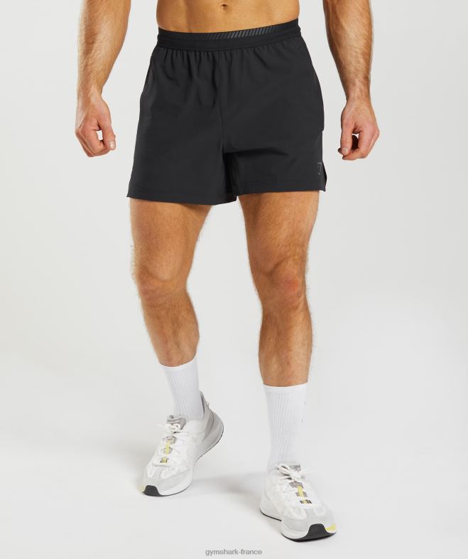 Gymshark short hybride apex 5 noir Hommes 6HF28548