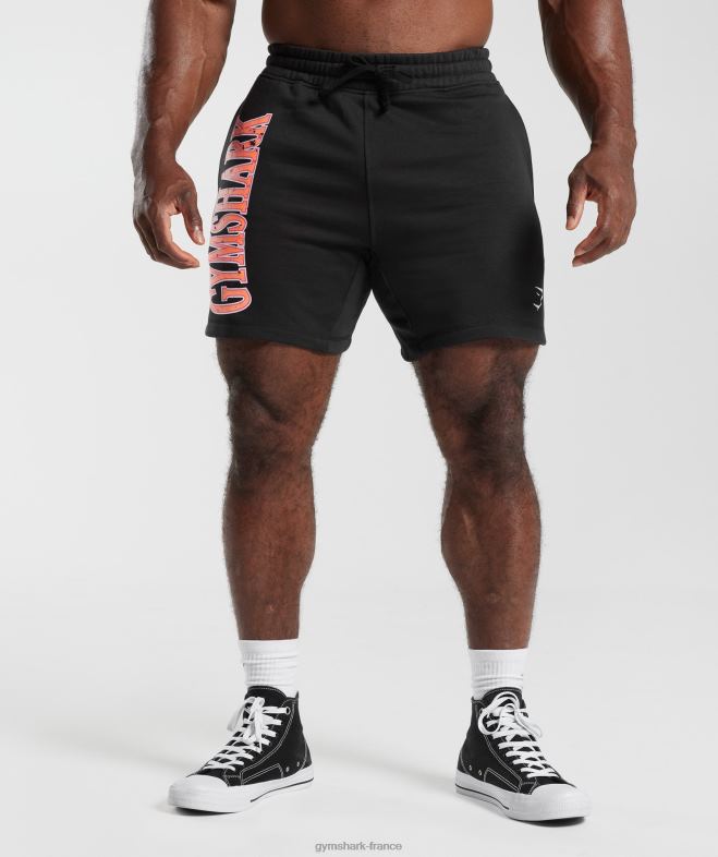 Gymshark short rétro noir Hommes 6HF28536