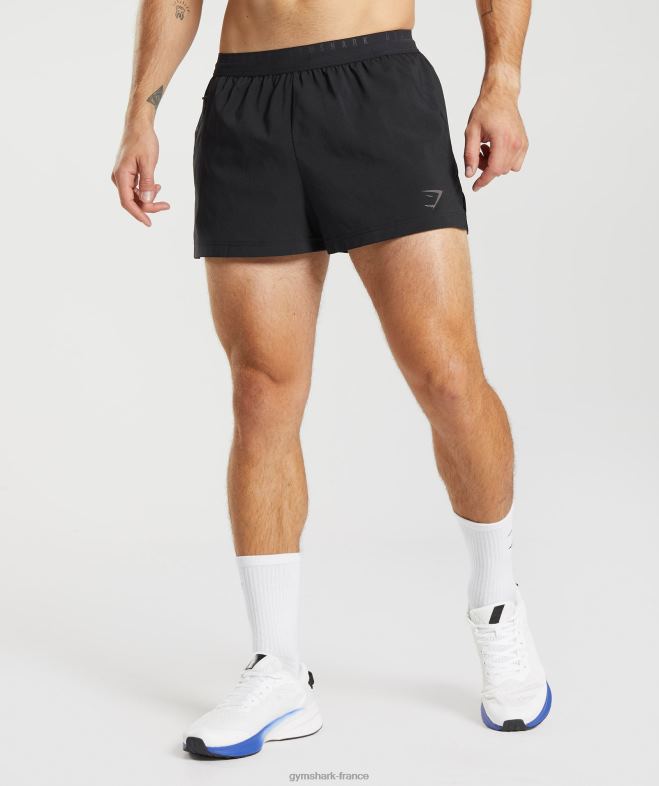 Gymshark short run sport 3 noir Hommes 6HF28529