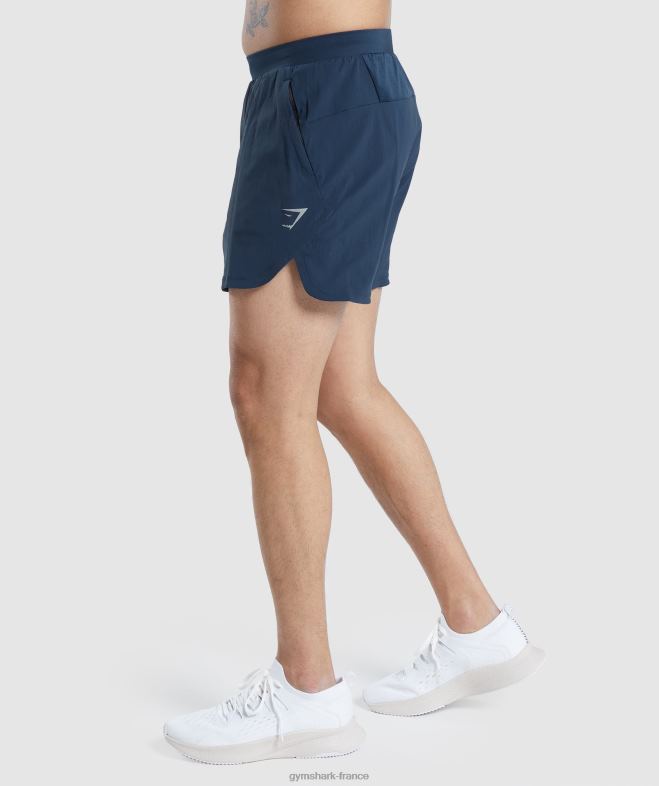 Gymshark short speed évoluer 5 marine Hommes 6HF28515