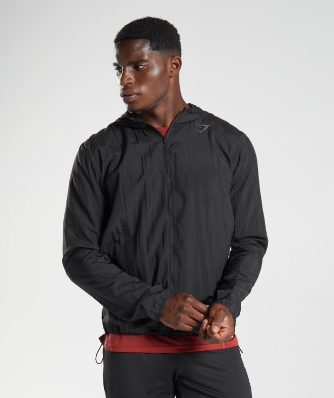 Gymshark coupe-vent de sport noir Hommes 6HF28831