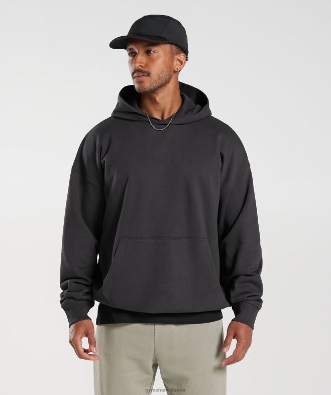 Gymshark sweat à capuche essentiel pour les jours de repos gris onyx Hommes 6HF28801