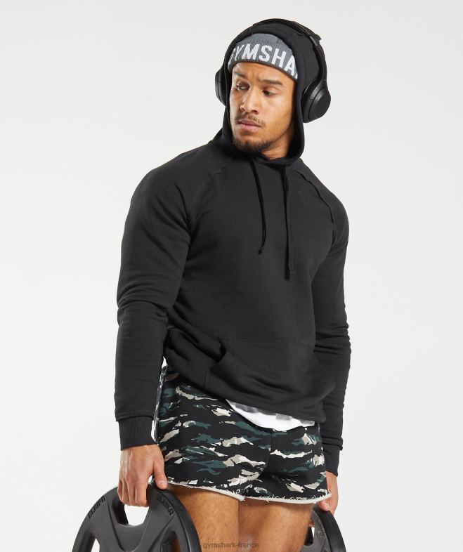 Gymshark sweat à capuche héritage noir Hommes 6HF28824