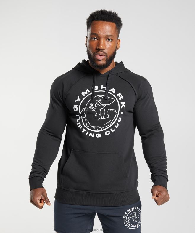 Gymshark sweat à capuche héritage noir Hommes 6HF28850