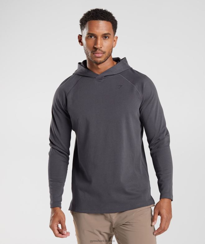 Gymshark sweat à capuche studio gris onyx Hommes 6HF28867