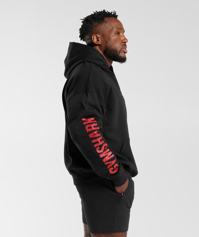 Gymshark sweat à capuche tranche noir Hommes 6HF28878