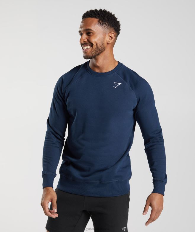 Gymshark sweat-shirt à écusson marine Hommes 6HF28814
