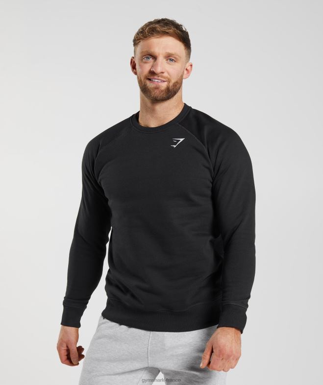 Gymshark sweat-shirt à écusson noir Hommes 6HF28787