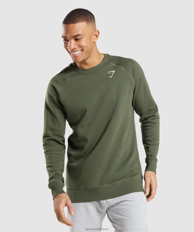 Gymshark sweat-shirt à écusson noyau d'olive Hommes 6HF28795