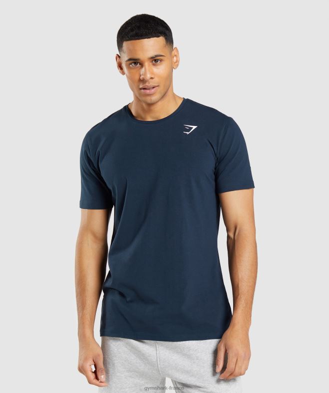 Gymshark t-shirt essentiel marine Hommes 6HF28710
