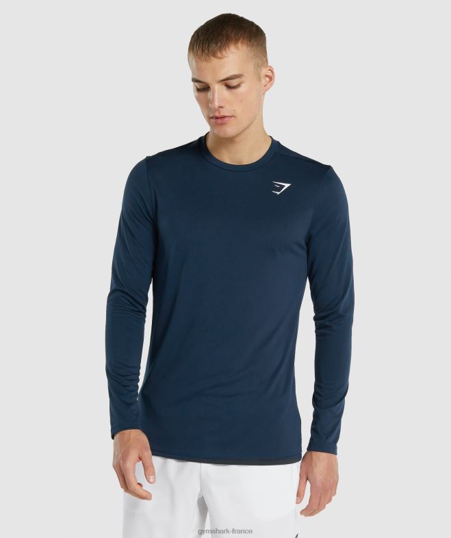 Gymshark t-shirt à manches longues marine Hommes 6HF28598