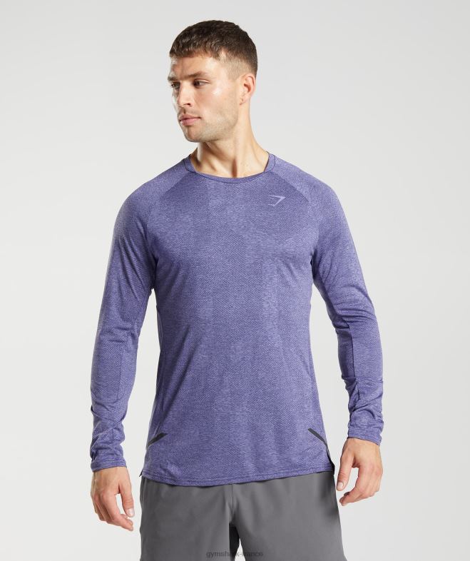 Gymshark t-shirt à manches longues violet neptune/violet velours Hommes 6HF28707